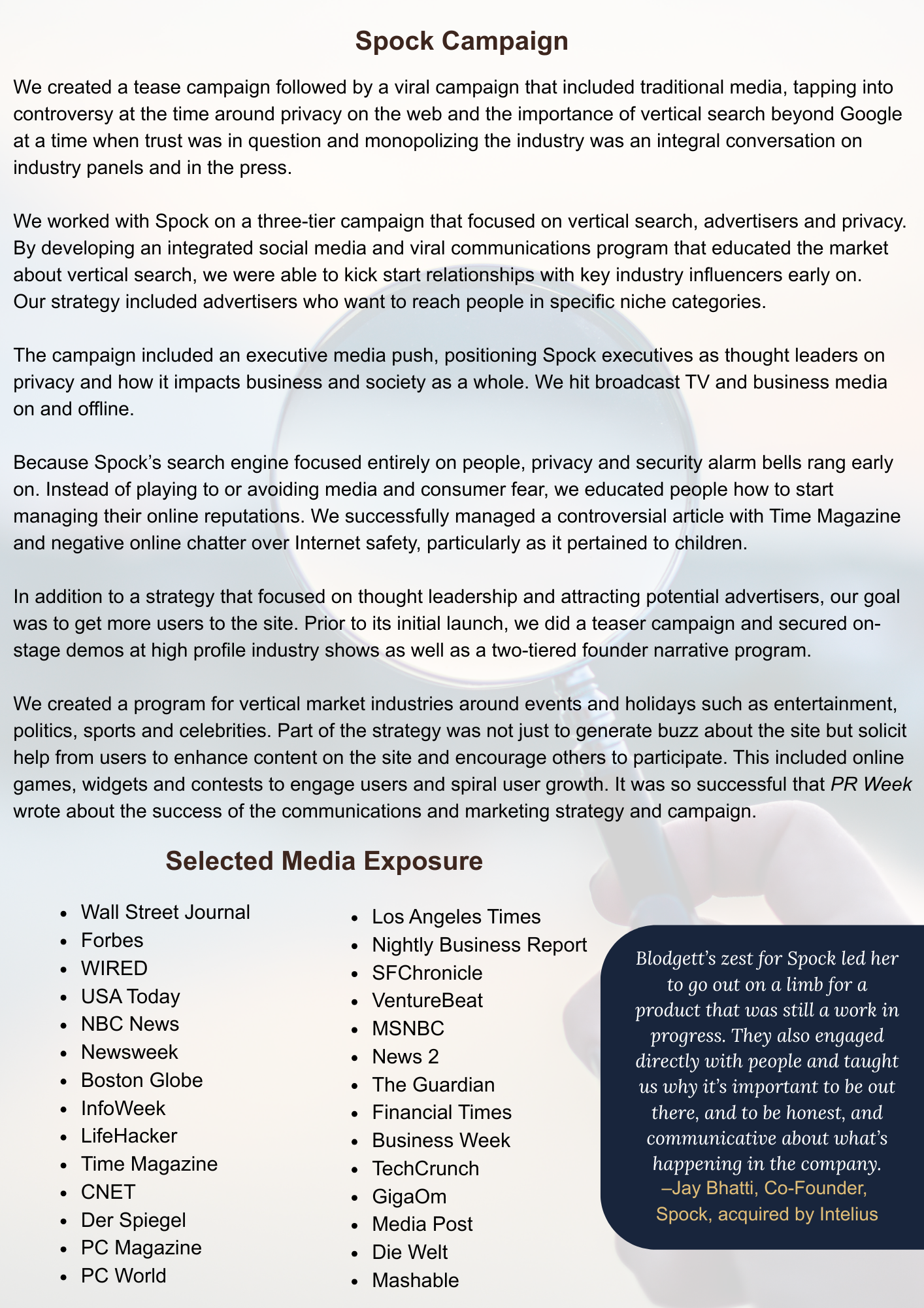 Spock Campaign case study