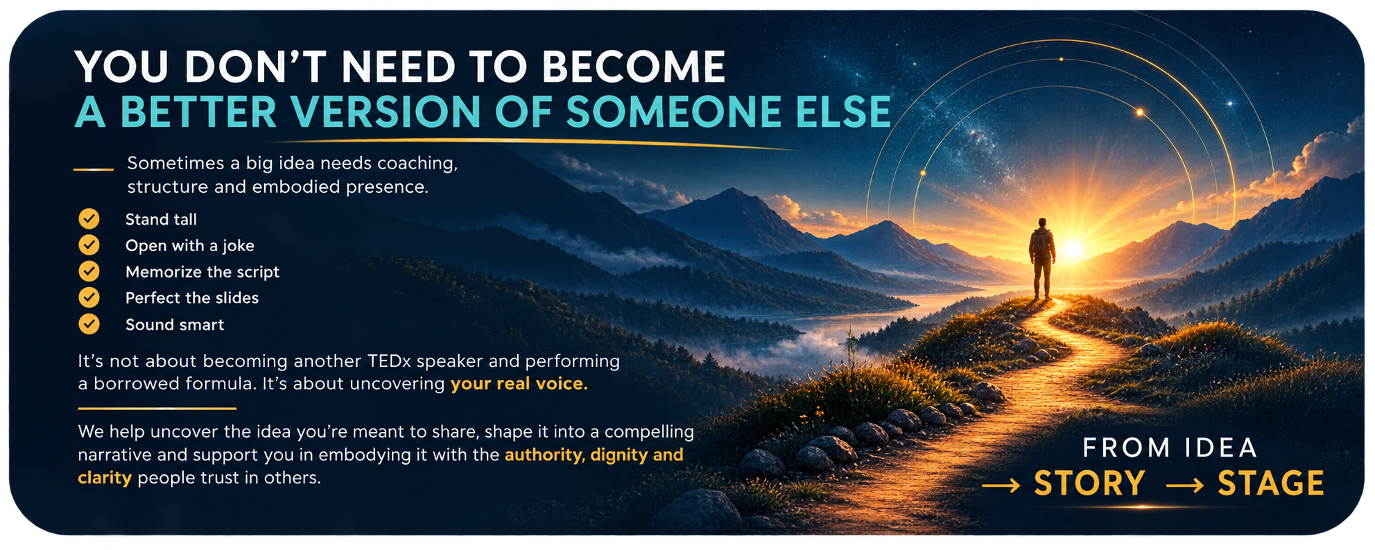 Becoming unmistakably yourself